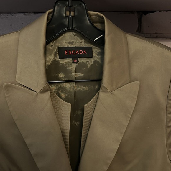 Escada Khaki Blazer Medium - Picture 1 of 10
